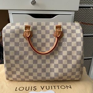 Louis Vuitton speedy 30 damier azur